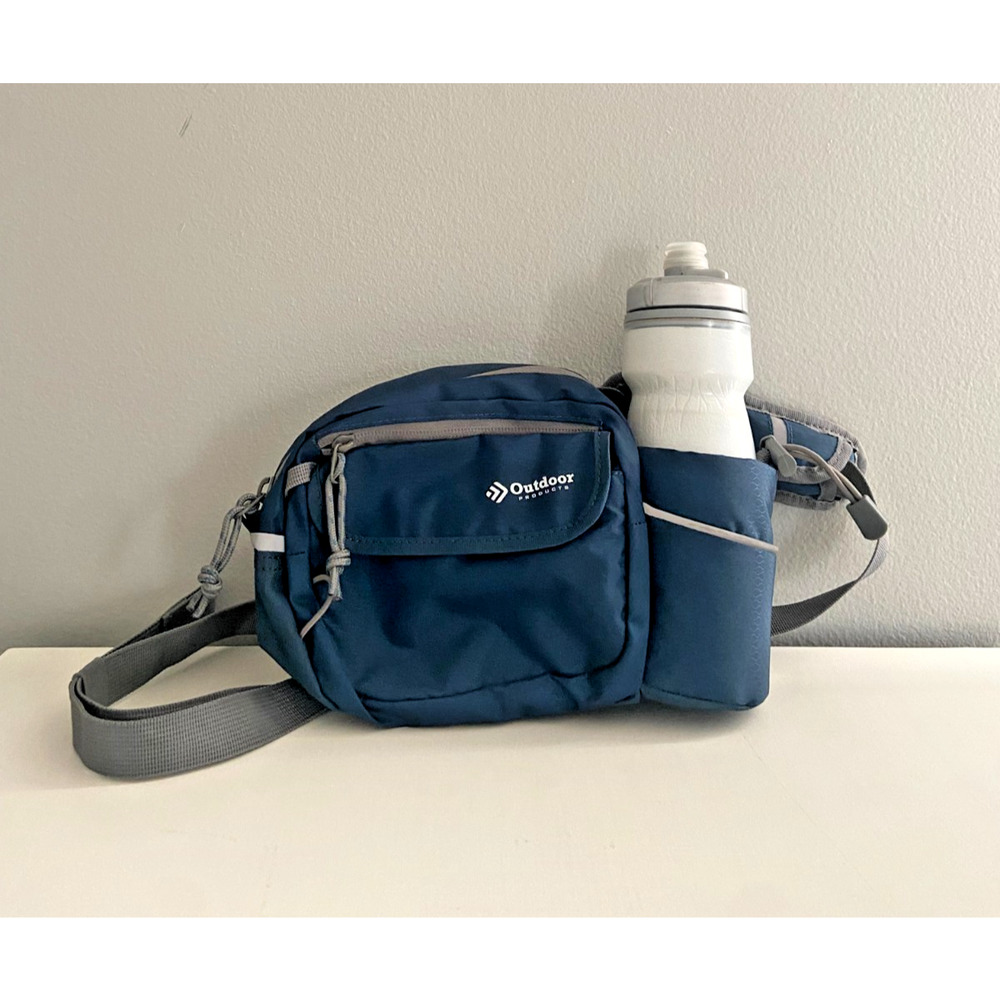 Outdoor Products Melrose 3 Ltr on Waist Pack Shoulder Bag Fanny Pack, Blue